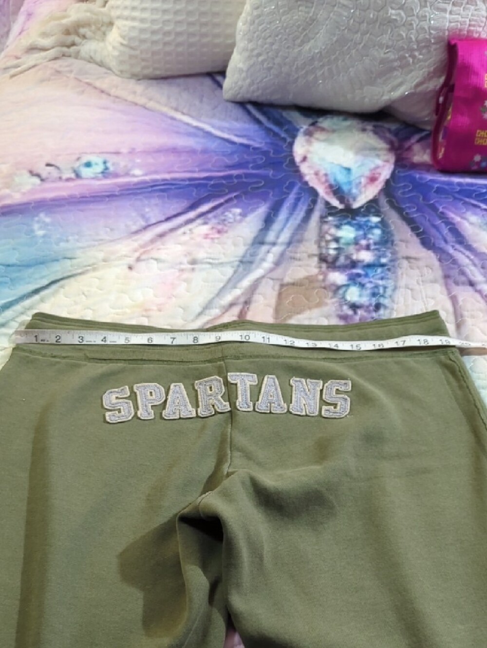 Campus Crew Michigan State Olive Green Jogger Sweatpants – Women’s Large - Picture 8 of 16